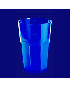 Caipirinha Glas 0,3l SAN teilgefrostet blau