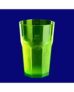 Caipirinha Glas 0,3l SAN teilgefrostet grün