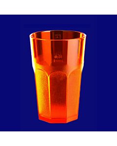 Caipirinha Glas 0,3l SAN teilgefrostet orange
