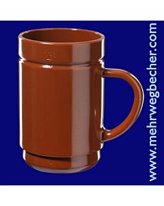 Gspritzter-Schorle-Glas 0,25l SAN braun stapelbar
