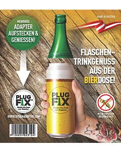 Bier-Dosenadapter mit Mehrwegbecher & Kronenkorken