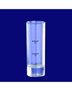 Stamperl hoch 2cl/4cl SAN gefrostet