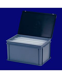 Transportbox mit Deckel stapelbar