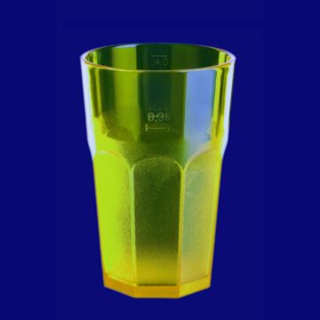Caipirinha Glas 0,3l SAN teilgefrostet gelb, Hersteller Schorm Gesellschaft m.b.H., Austria