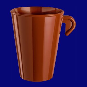 Espresso Tasse 0,4l SAN braun stapelbar, Hersteller Schorm Gesellschaft m.b.H., Austria