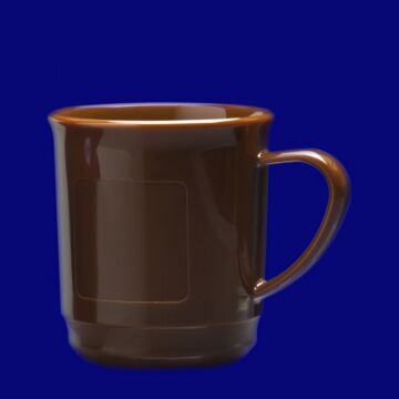 Glühweinbecher 0,2l SAN braun stapelbar, Hersteller Schorm Gesellschaft m.b.H., Austria