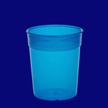 Mehrwegbecher 0,2l PP blau, Hersteller Schorm Gesellschaft m.b.H., Austria