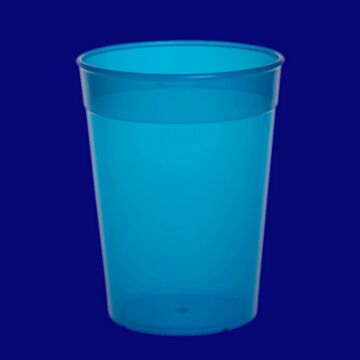 Mehrwegbecher 0,4l PP blau, Hersteller Schorm Gesellschaft m.b.H., Austria