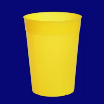 Mehrwegbecher 0,4l PP gelb, Hersteller Schorm Gesellschaft m.b.H., Austria