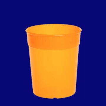 Mehrwegbecher 0,2l PP orange, Hersteller Schorm Gesellschaft m.b.H., Austria