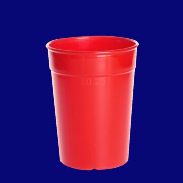 Mehrwegbecher 0,25l PP rot, Hersteller Schorm Gesellschaft m.b.H., Austria