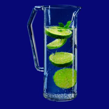 Wasserkrug 1l SAN glasklar, Hersteller Schorm Gesellschaft m.b.H., Austria