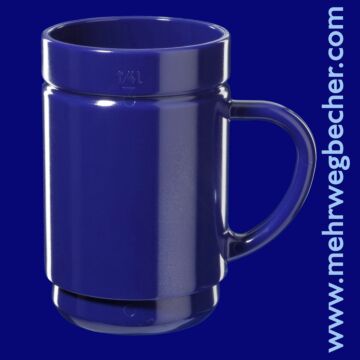 Gspritzter-Schorle-Glas 0,25l SAN blau stapelbar