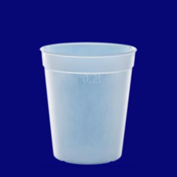 Mehrwegbecher 0,2l PP gefrostet