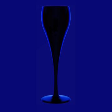 Prosecco-Champagner Glas 0,1l SAN schwarz