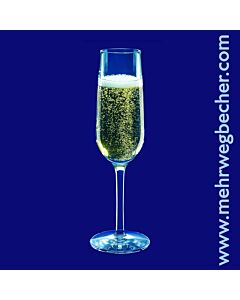 Champagner Glas 0,1l SAN glasklar, Hersteller Schorm Gesellschaft m.b.H., Austria