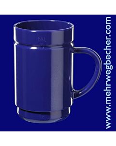 Gspritzter-Schorle-Glas 0,25l SAN blau stapelbar, Hersteller Schorm Gesellschaft m.b.H., Austria