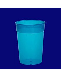 Mehrwegbecher 0,25l PP blau, Hersteller Schorm Gesellschaft m.b.H., Austria