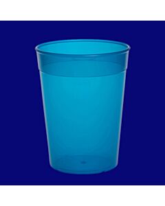 Mehrwegbecher 0,4l PP blau, Hersteller Schorm Gesellschaft m.b.H., Austria