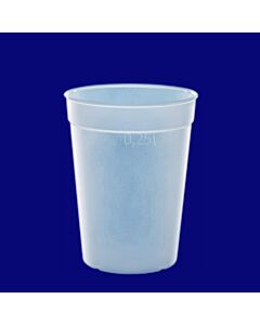Mehrwegbecher 0,25l PP gefrostet, Hersteller Schorm Gesellschaft m.b.H., Austria
