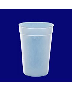 Mehrwegbecher 0,3l PP gefrostet, Hersteller Schorm Gesellschaft m.b.H., Austria