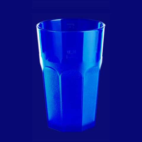 Caipirinha Glas 0,3l SAN teilgefrostet blau, Hersteller Schorm Gesellschaft m.b.H., Austria