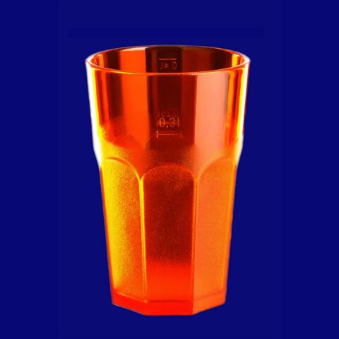 Caipirinha Glas 0,3l SAN teilgefrostet orange, Hersteller Schorm Gesellschaft m.b.H., Austria
