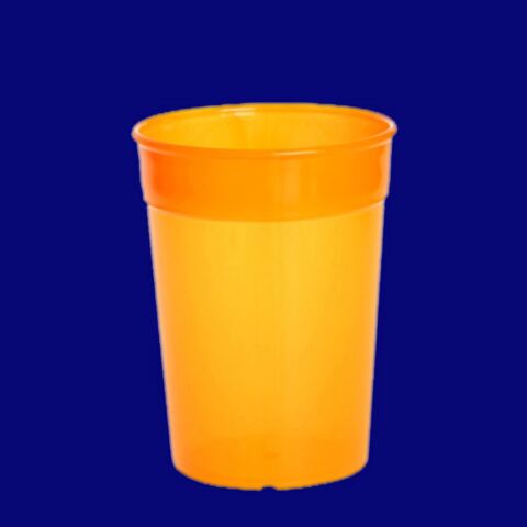 Mehrwegbecher 0,25l PP orange, Hersteller Schorm Gesellschaft m.b.H., Austria