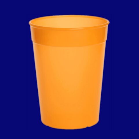 Mehrwegbecher 0,4l PP orange, Hersteller Schorm Gesellschaft m.b.H., Austria