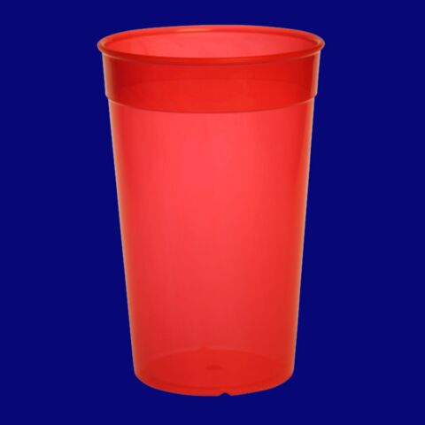 Mehrwegbecher 0,5l PP rot, Hersteller Schorm Gesellschaft m.b.H., Austria