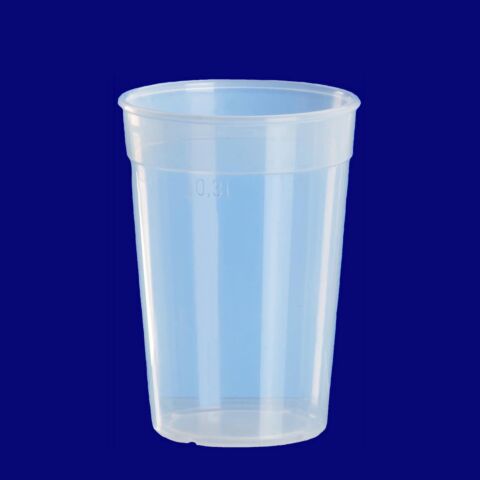 Mehrwegbecher 0,3l PP transparent, Hersteller Schorm Gesellschaft m.b.H., Austria