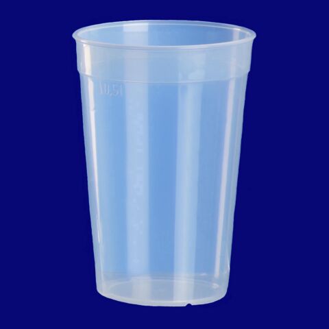 Mehrwegbecher 0,5l PP transparent, Hersteller Schorm Gesellschaft m.b.H., Austria