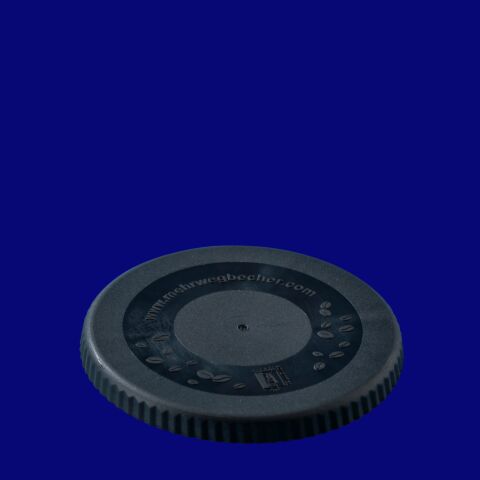 Mehrwegdeckel Durchmesser 80 mm schwarz, Hersteller Schorm Gesellschaft m.b.H., Austria