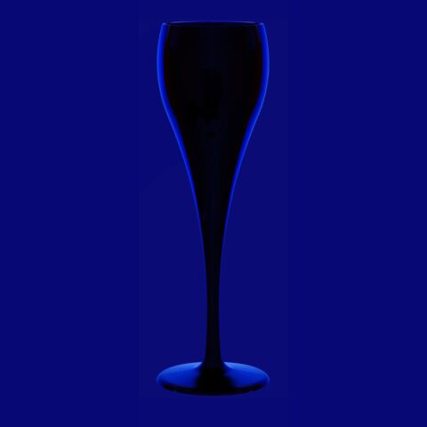 Prosecco-Champagner Glas 0,1l SAN schwarz, Hersteller Schorm Gesellschaft m.b.H., Austria
